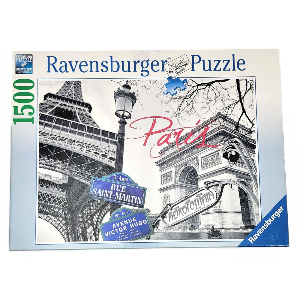 Ravensburger 1500 Pieces Paris France Jigsaw Puzzle Adult Challenging Cityscape